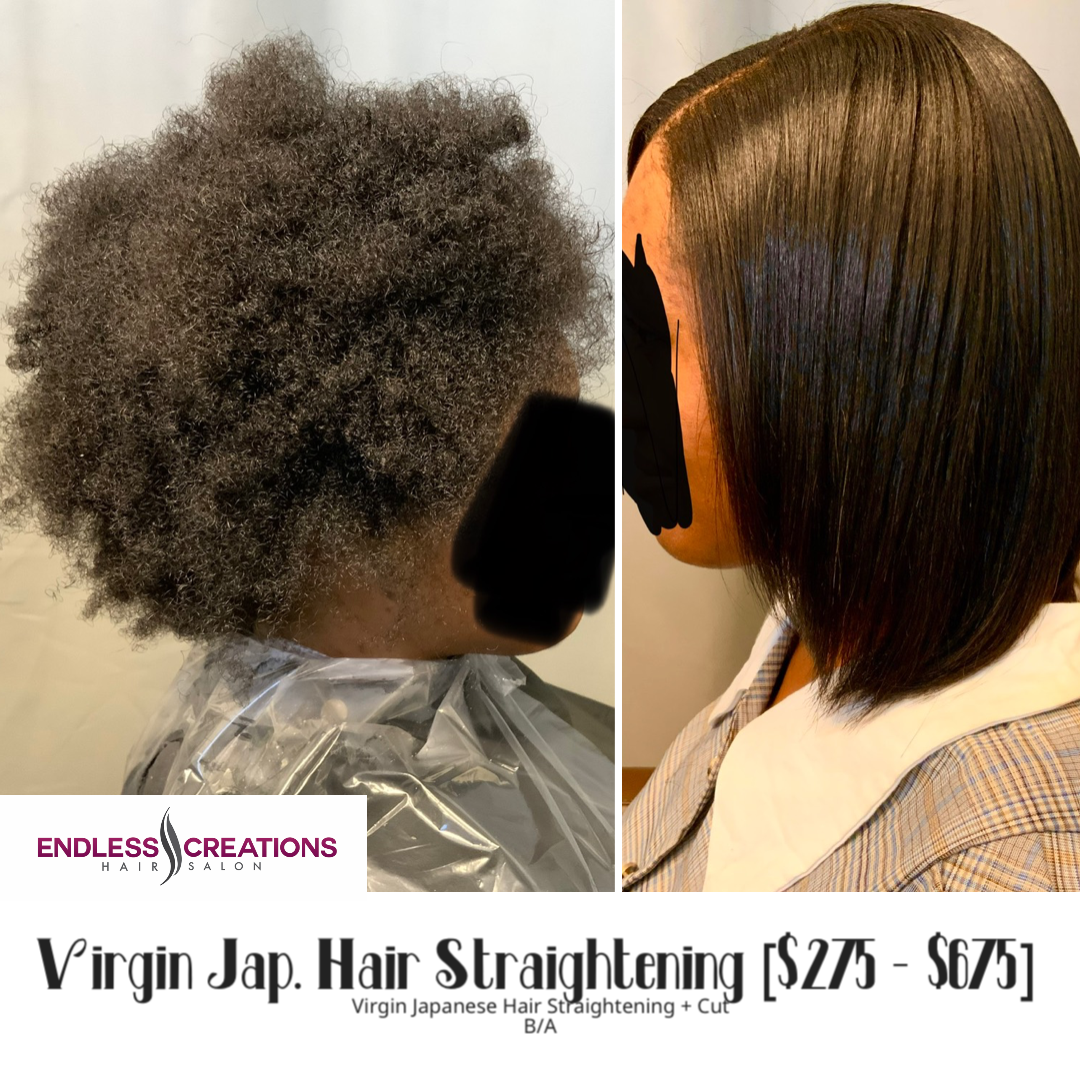 JAPANESE HAIR STRAIGHTENING RETOUCH | TWEEN (AGES: 9-15) - $300+