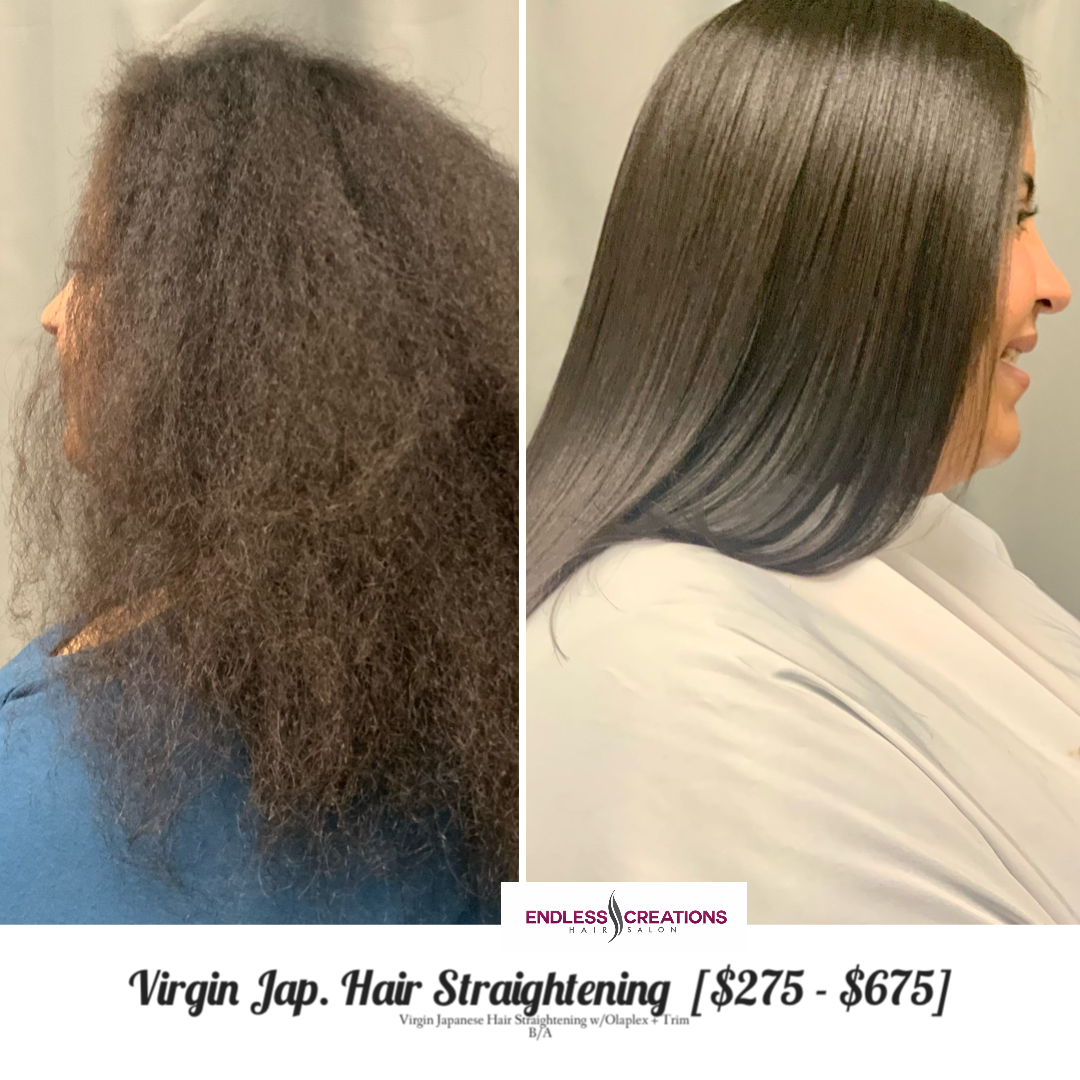 JAPANESE HAIR STRAIGHTENING RETOUCH | TWEEN (AGES: 9-15) - $300+
