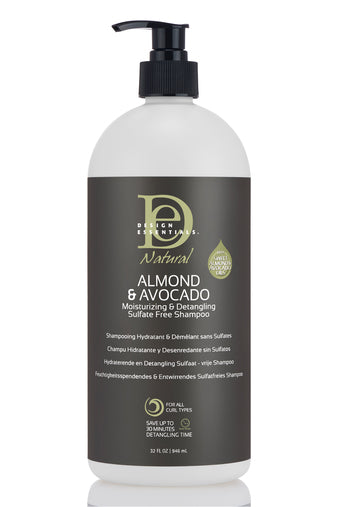 ALMOND &amp; AVOCADO MOISTURIZING &amp; DETANGLING SULFATE-FREE SHAMPOO