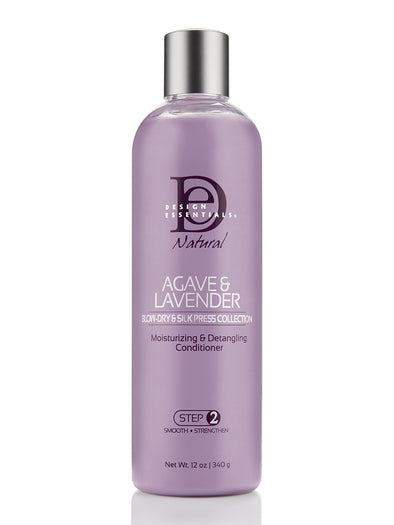 DESIGN ESSENTIALS AGAVE & LAVENDER BLOW DRY & SILK PRESS COLLECTION CREME  STEP 4 - Sarebys Beauty Supply