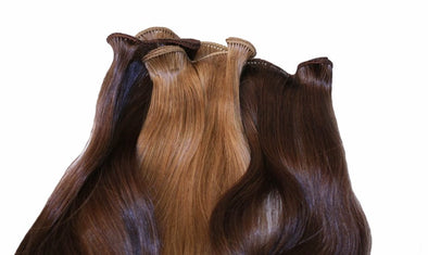Premium Human Hair 18 Inch Hand-Tied Wefts